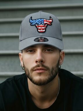 Chicago Bulls Patriotic NBA Cap Hat Ultra Game NWT One Size